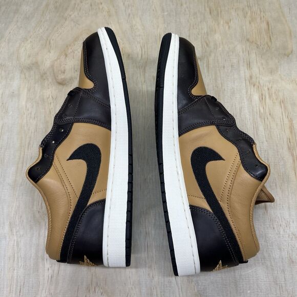 NEW sz 12 Nike Air Jordan 1 SE Low Flax Baroque Brown HQ3603 201 main image 4